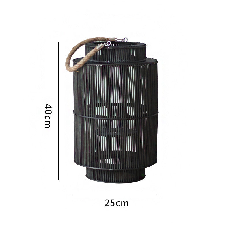 Decorative Rattan Lantern Nature Large | Kelmera