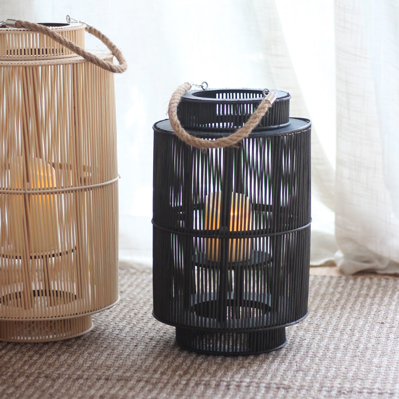 Decorative Rattan Lantern Nature Large | Kelmera