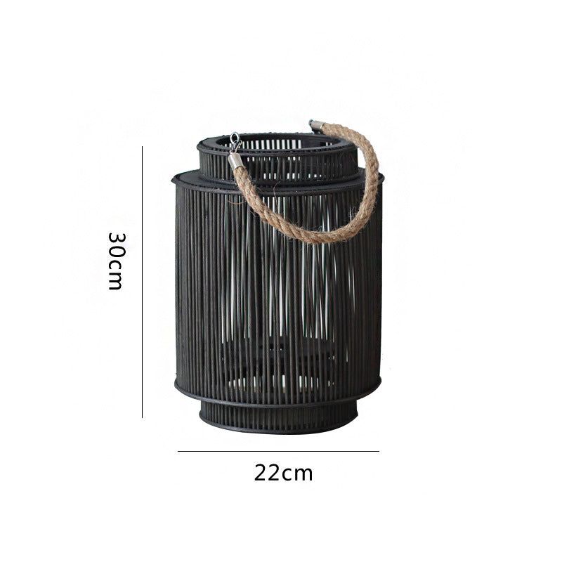 Decorative Rattan Lantern Nature Large | Kelmera