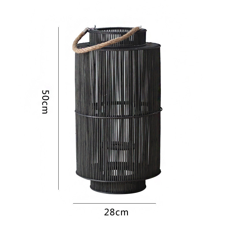 Decorative Rattan Lantern Nature Large | Kelmera