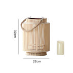 Decorative Rattan Lantern Nature Large | Kelmera