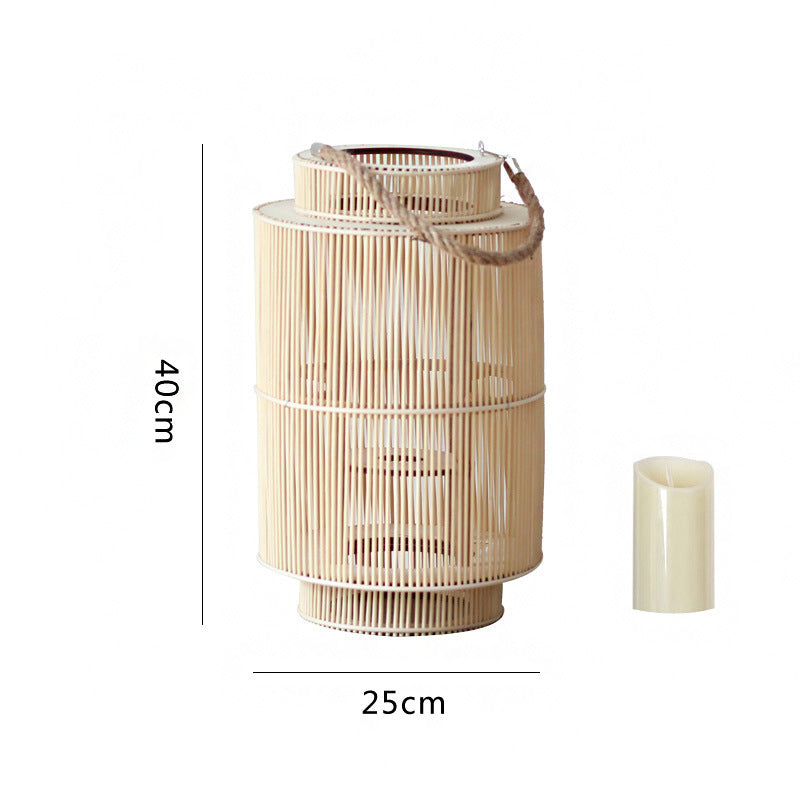 Decorative Rattan Lantern Nature Large | Kelmera