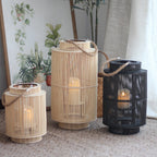 Decorative Rattan Lantern Nature Large | Kelmera