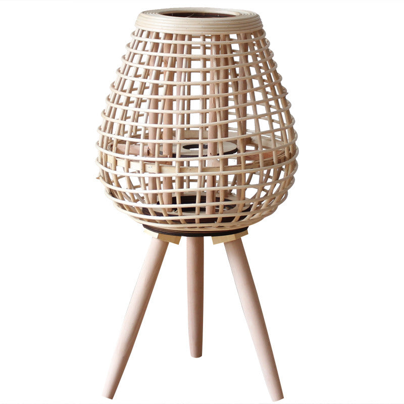 Decorative Rattan Lantern with Carry Handle | Kelmera