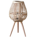 Decorative Rattan Lantern with Carry Handle | Kelmera