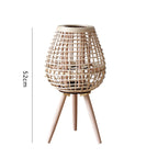 Decorative Rattan Lantern with Carry Handle | Kelmera