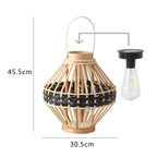 Decorative Rattan Lantern Woven Natural Fiber | Kelmera