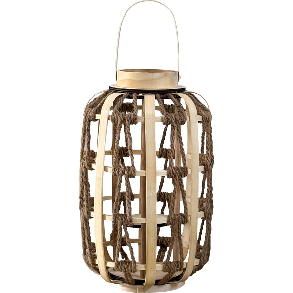 Decorative Rattan Lantern Woven Natural Fiber Soft Textile | Kelmera