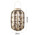 Decorative Rattan Lantern Woven Natural Fiber Soft Textile | Kelmera