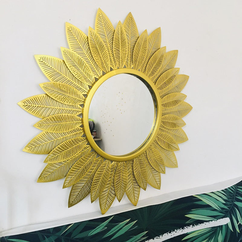 Decorative Round Floral Wall Mirror | Kelmera