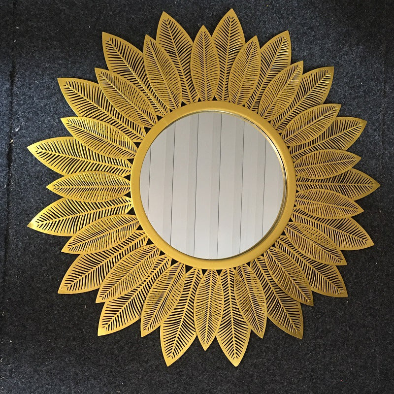 Decorative Round Floral Wall Mirror | Kelmera