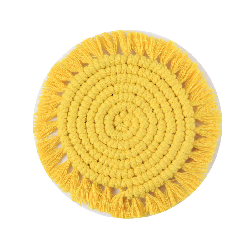 Decorative Round Macrame Trivet | Kelmera