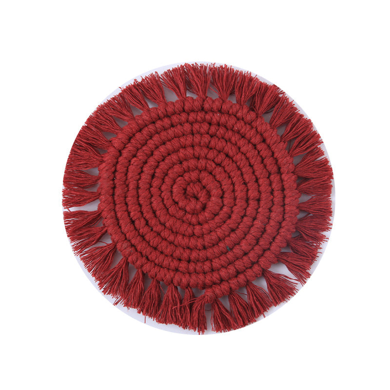 Decorative Round Macrame Trivet | Kelmera