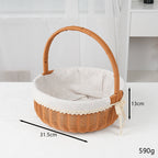 Decorative Round Woven Basket | Kelmera