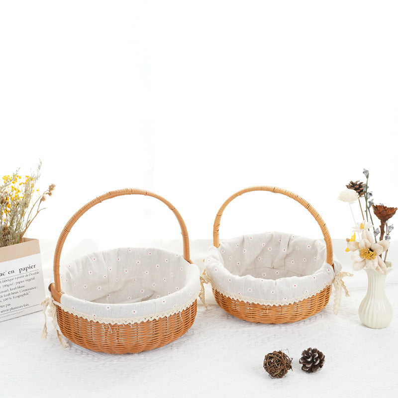 Decorative Round Woven Basket | Kelmera