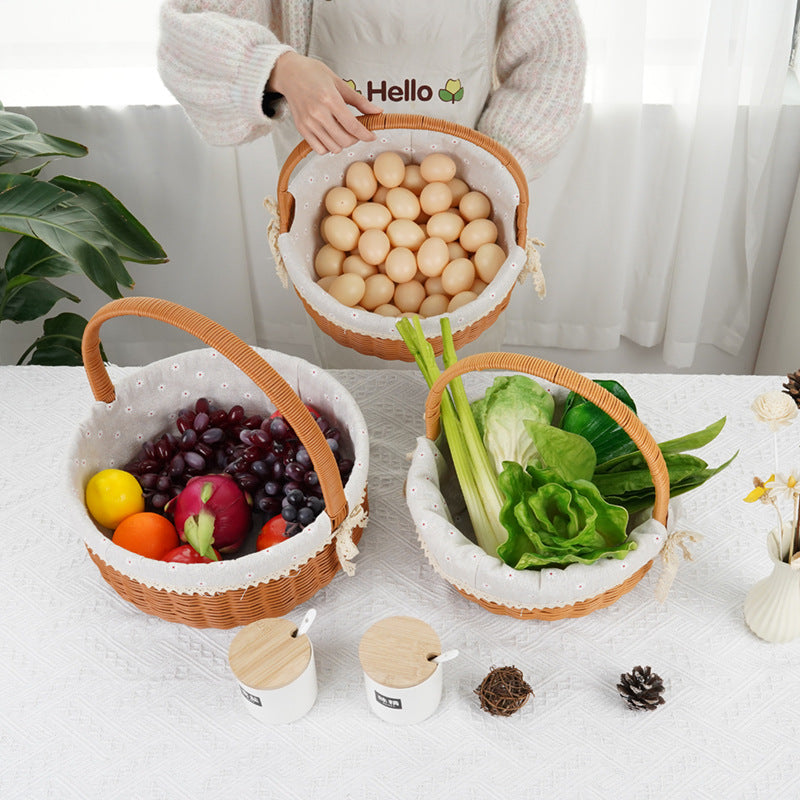 Decorative Round Woven Basket | Kelmera