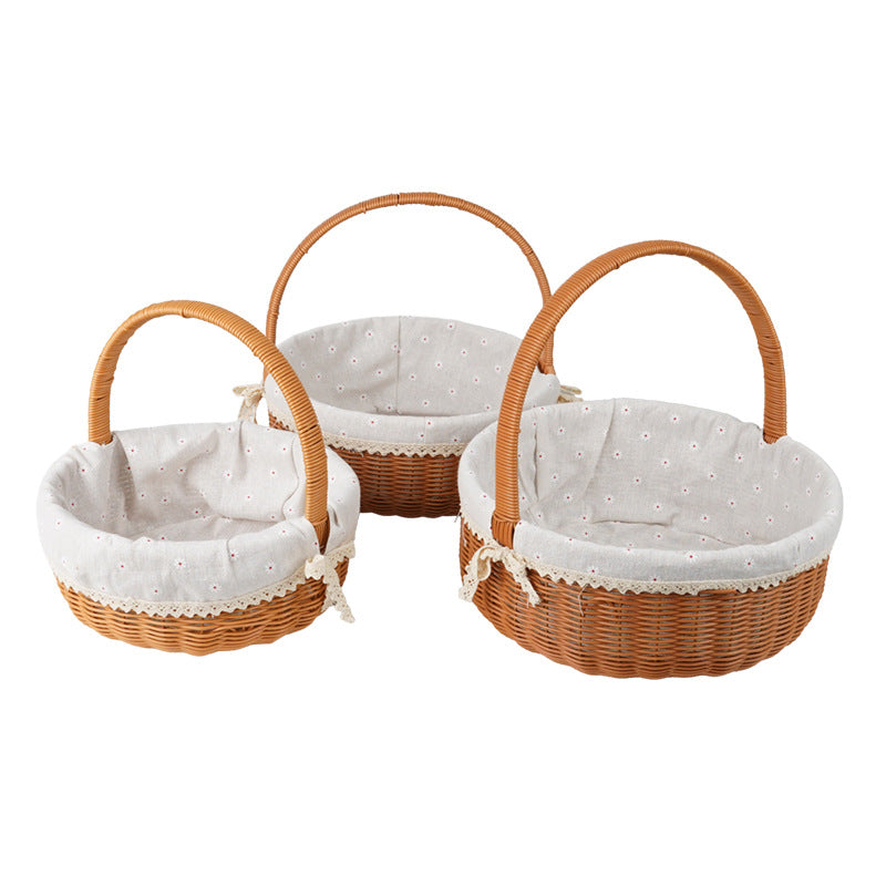 Decorative Round Woven Basket | Kelmera