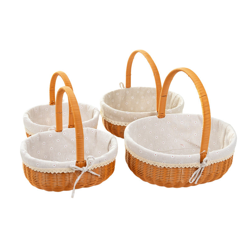 Decorative Round Woven Basket | Kelmera