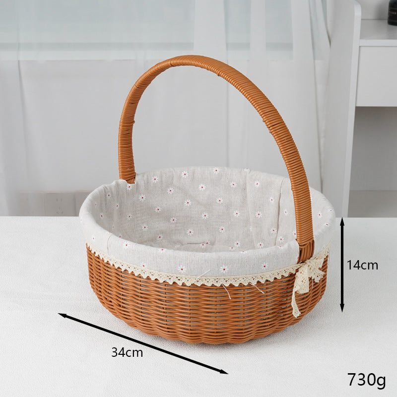 Decorative Round Woven Basket | Kelmera