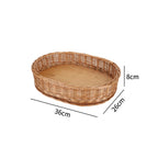 Decorative Round Woven Basket with Wooden Base | Kelmera