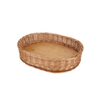 Decorative Round Woven Basket with Wooden Base | Kelmera