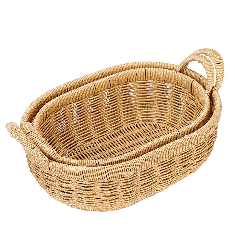 Decorative Round Woven Storage Basket | Kelmera