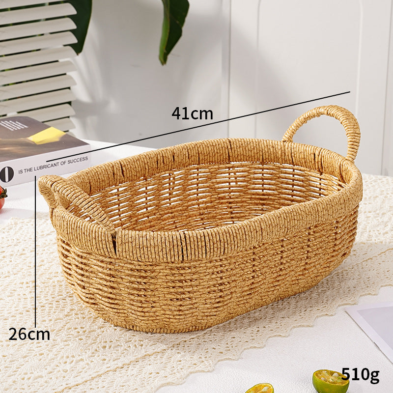 Decorative Round Woven Storage Basket | Kelmera