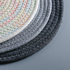 Decorative Rug Gray Black | Kelmera
