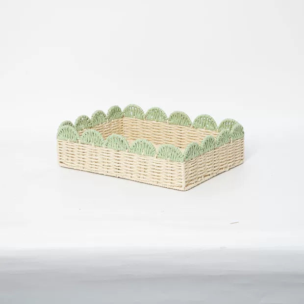 Decorative Scalloped Storage Basket | Kelmera