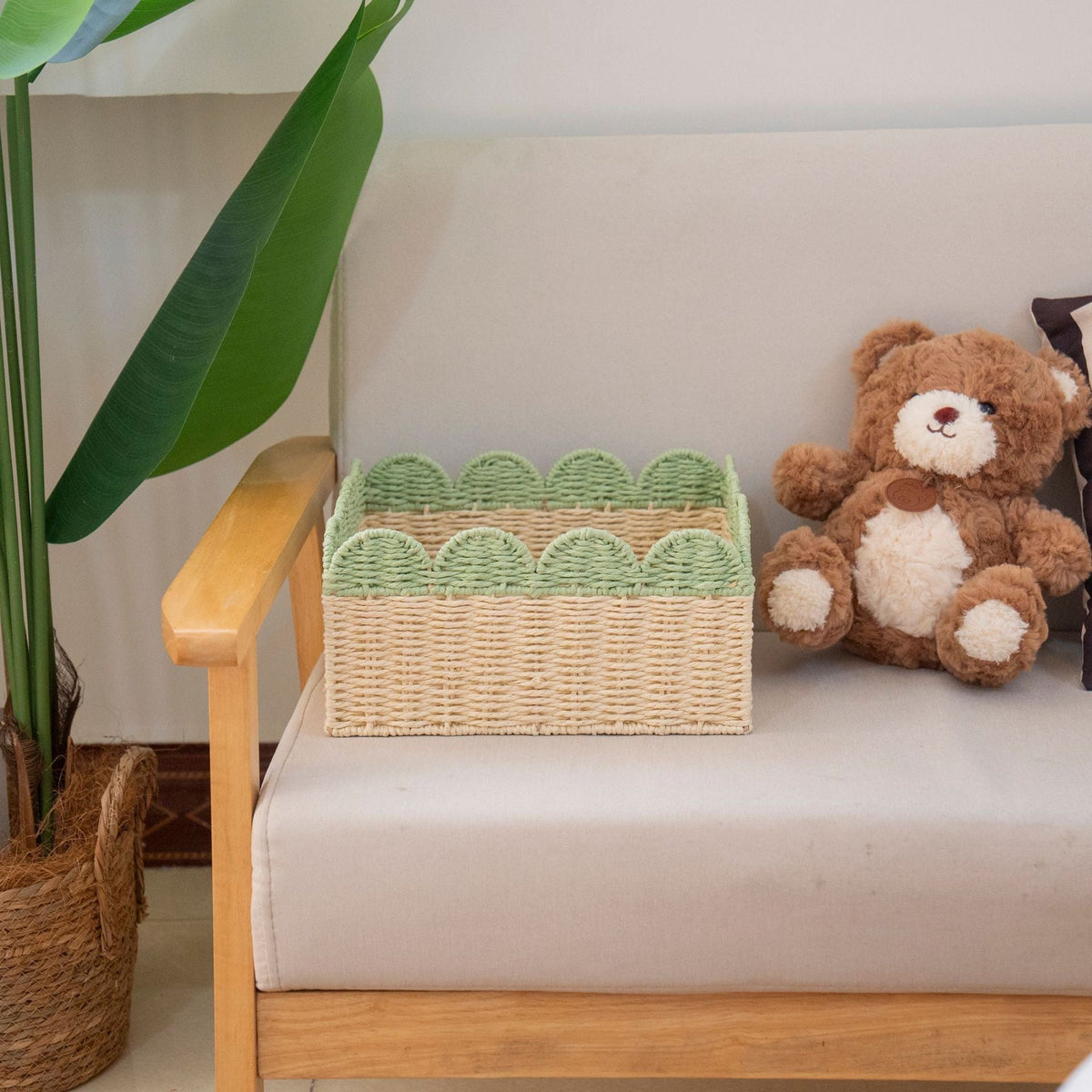 Decorative Scalloped Storage Basket | Kelmera