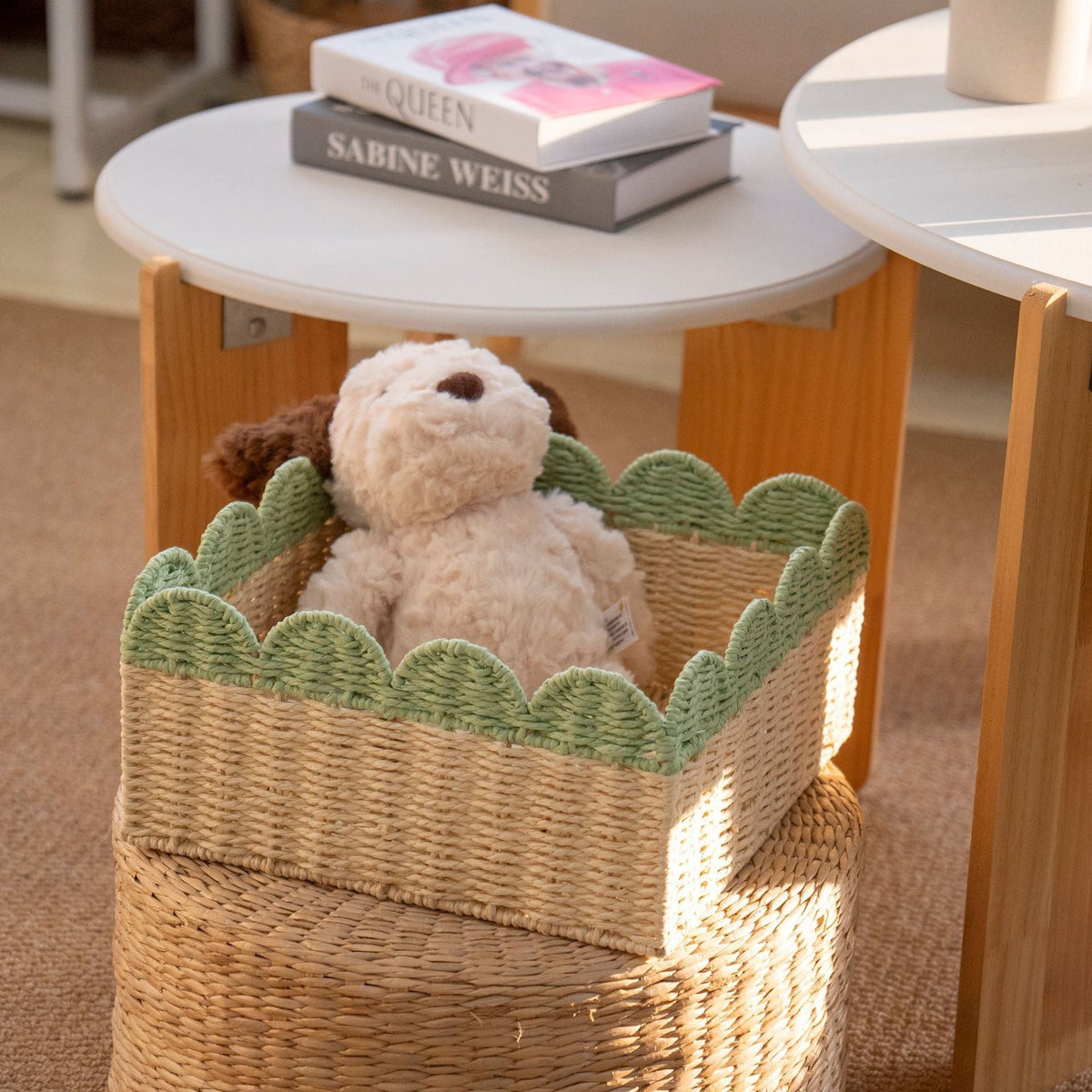 Decorative Scalloped Storage Basket | Kelmera