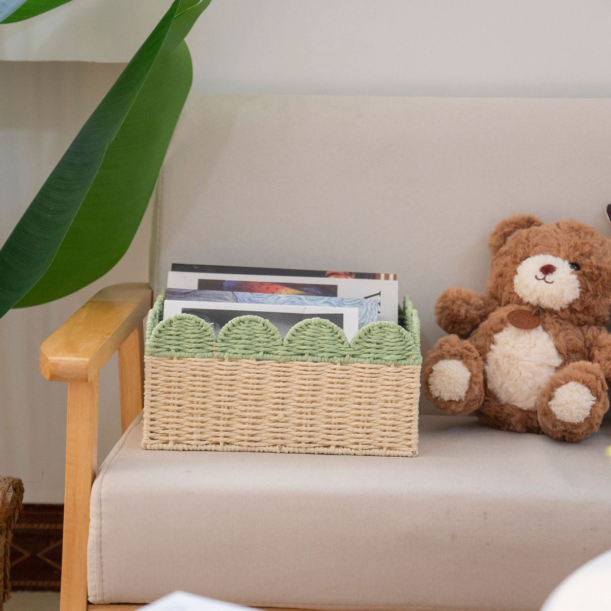 Decorative Scalloped Storage Basket | Kelmera
