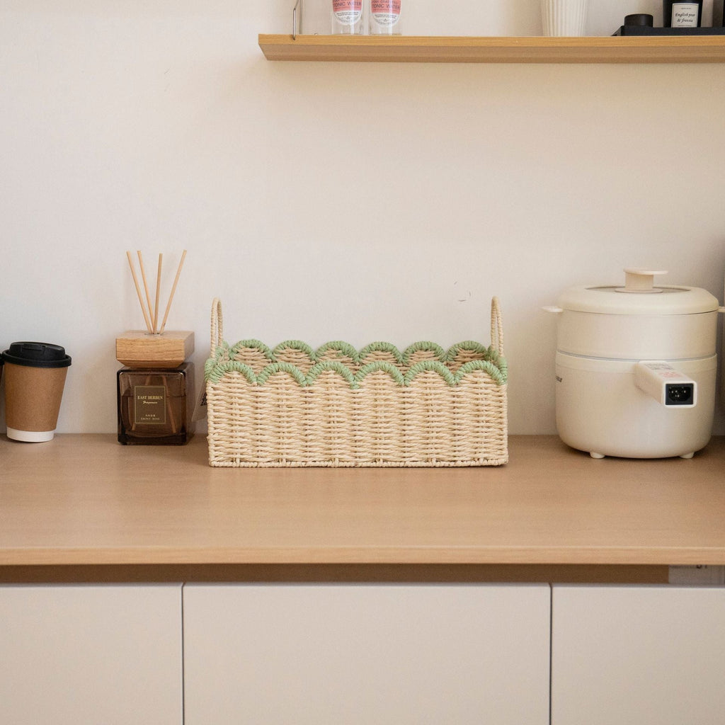 Decorative Scalloped Storage Basket | Kelmera