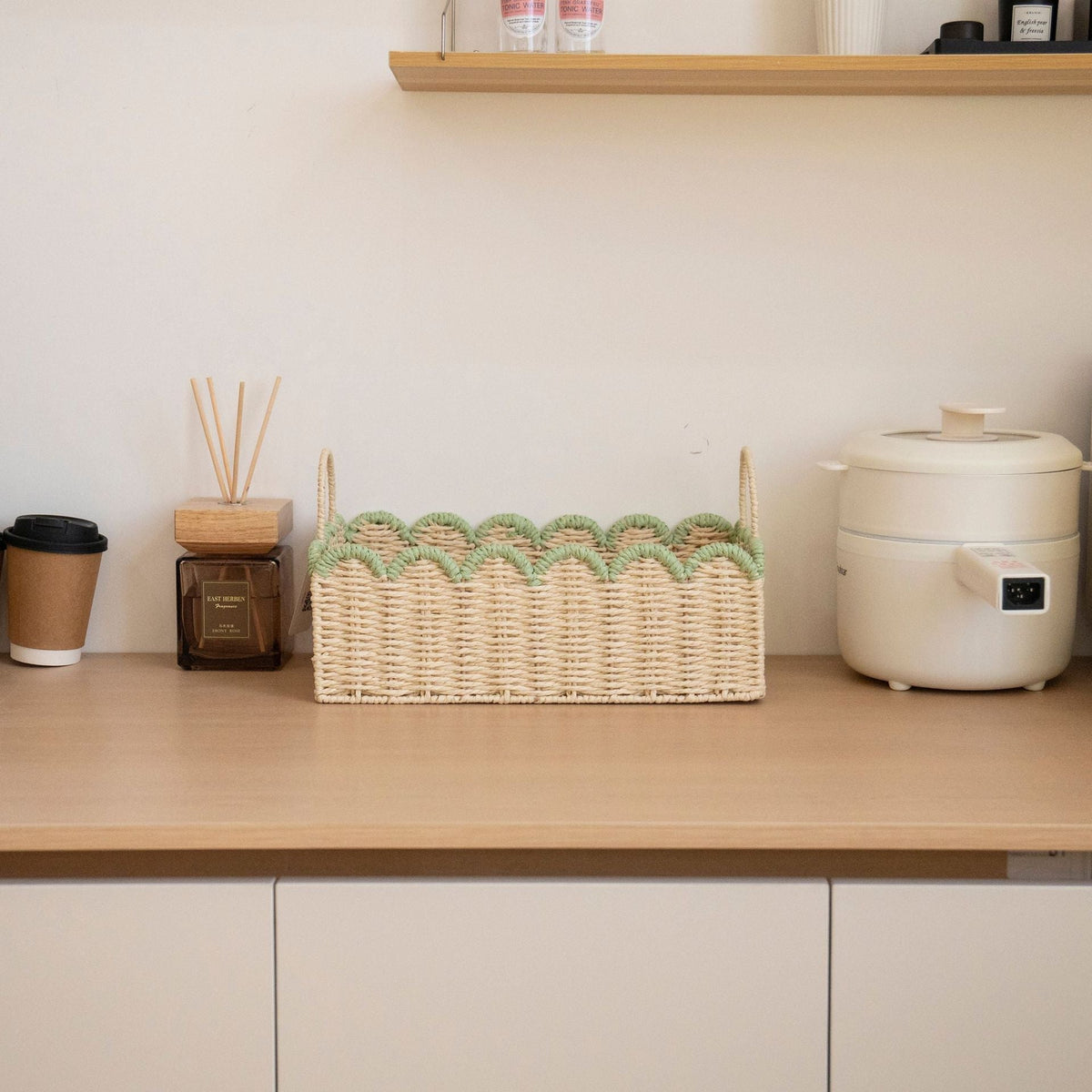 Decorative Scalloped Storage Basket | Kelmera