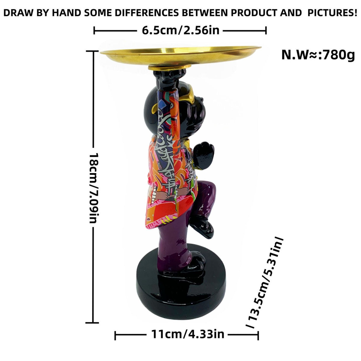 Decorative Sculpture with Tray | Kelmera