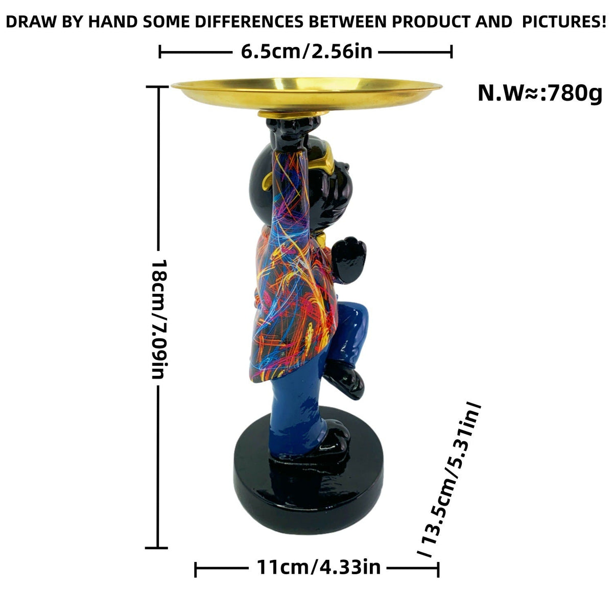 Decorative Sculpture with Tray | Kelmera