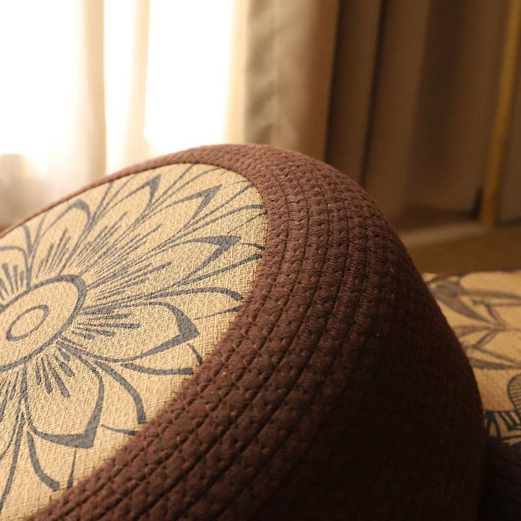 Decorative Seating Pouf with Stylish Floral Design | Kelmera