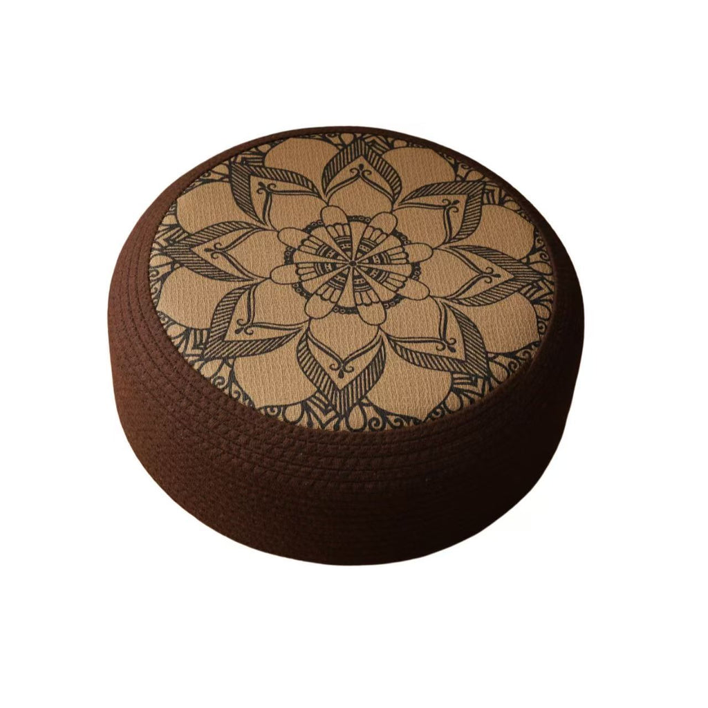 Decorative Seating Pouf with Stylish Floral Design | Kelmera