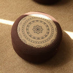 Decorative Seating Pouf with Stylish Floral Design | Kelmera