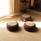 Decorative Seating Pouf with Stylish Floral Design | Kelmera