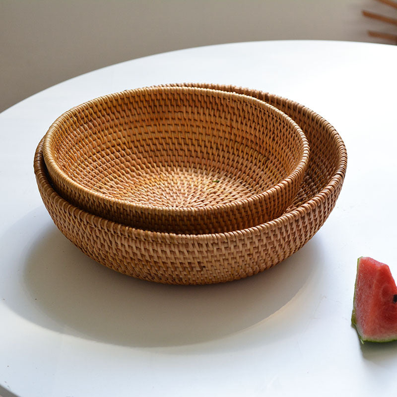 Decorative Serving Plate made of Woven Natural Material | Kelmera