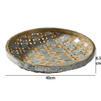 Decorative Serving Tray Bamboo Handwoven | Kelmera