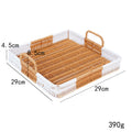 Decorative Serving Tray Yellow White | Kelmera