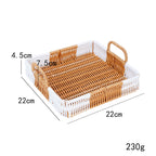 Decorative Serving Tray Yellow White | Kelmera