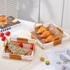 Decorative Serving Tray Yellow White | Kelmera
