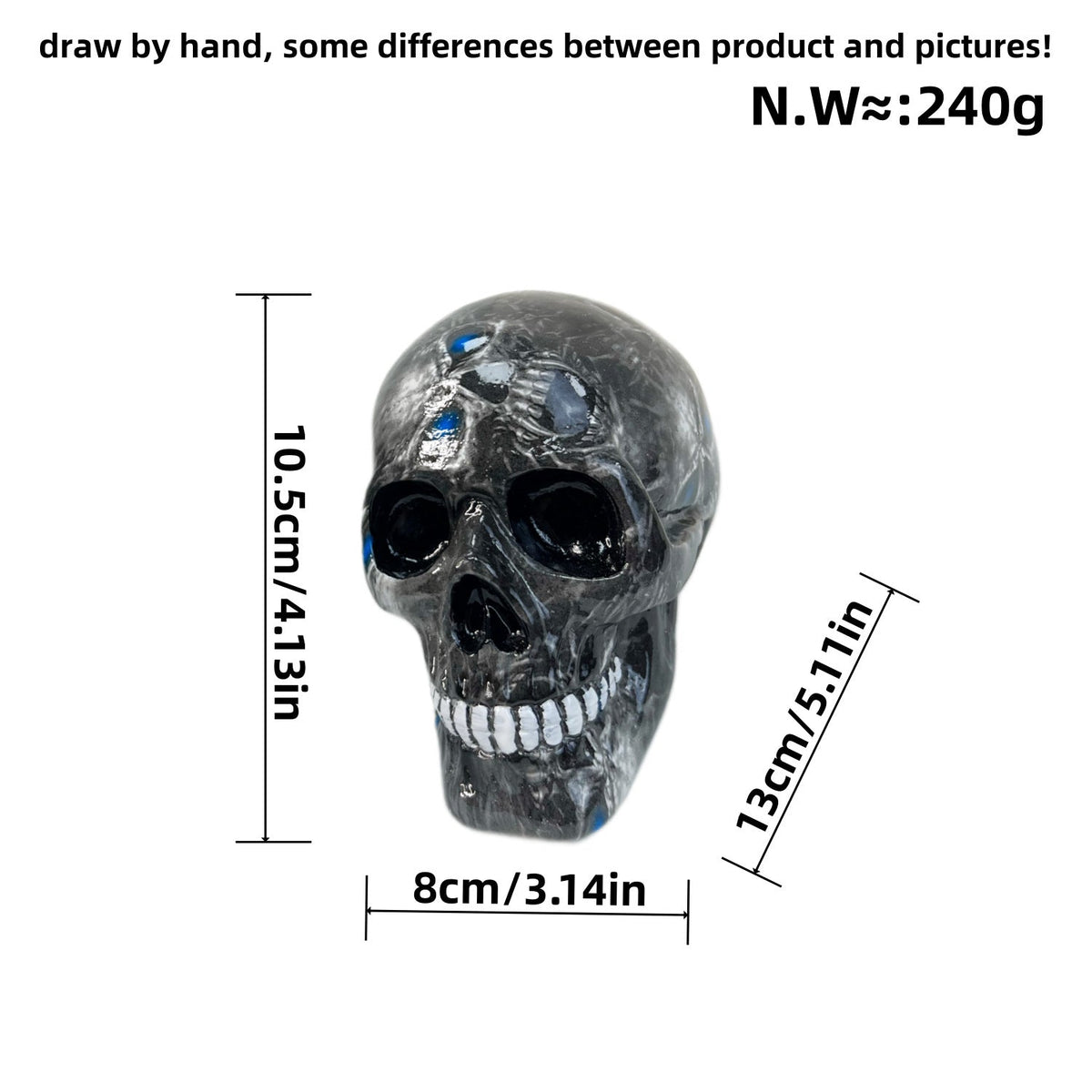 Decorative Skull Soft Textile Ceramic | Kelmera