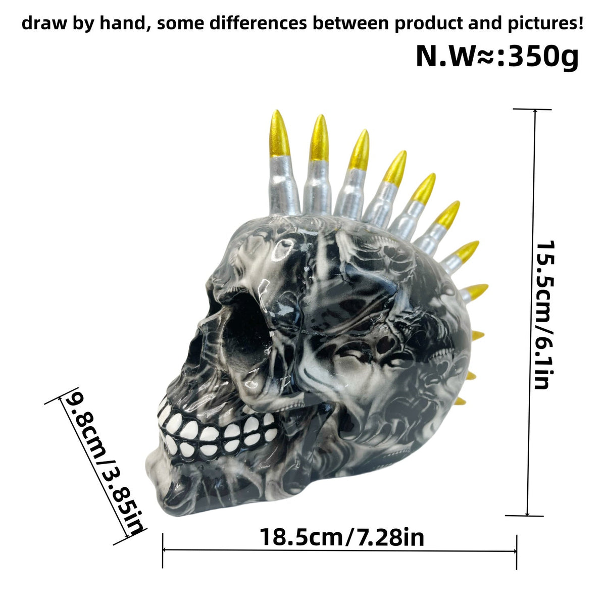 Decorative Skull Soft Textile Ceramic | Kelmera