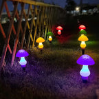 Decorative Solar Mushroom Garden Stake Lights | Kelmera