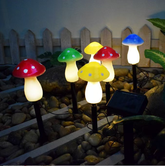 Decorative Solar Mushroom Garden Stake Lights | Kelmera