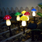 Decorative Solar Mushroom Garden Stake Lights | Kelmera